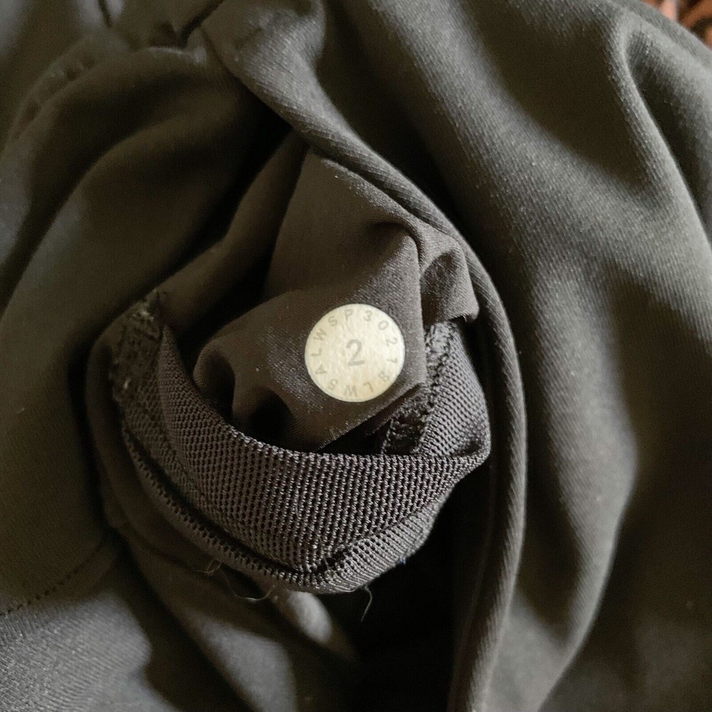 Lululemon On The Fly Pant *28" 2 Black Travel 7/8 Length Full-On Luxtreme W5ALWS - Picture 6 of 6